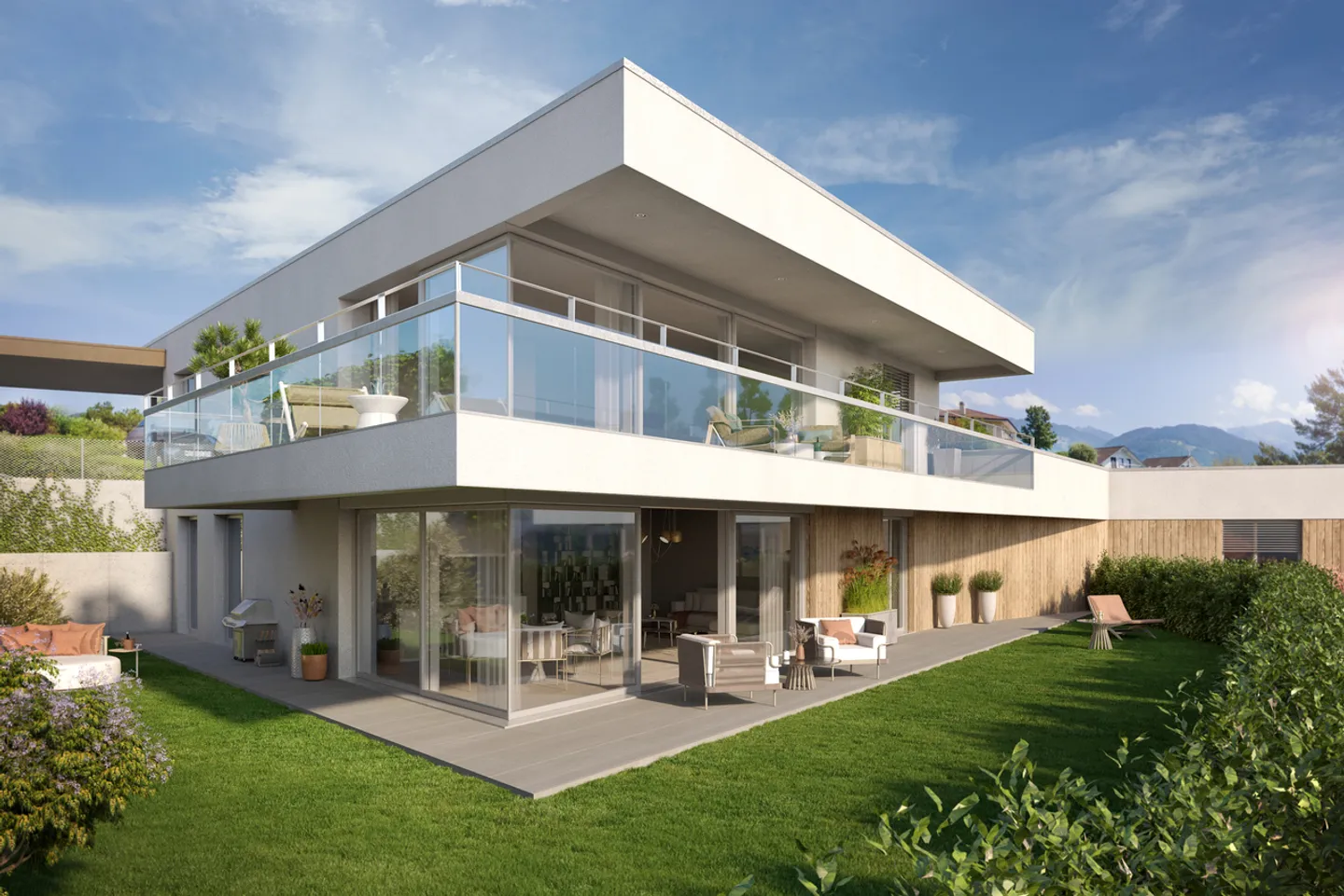 Attico nuovo con vista lago, zona ricercata, comune prestigioso - Foto 1 di 13