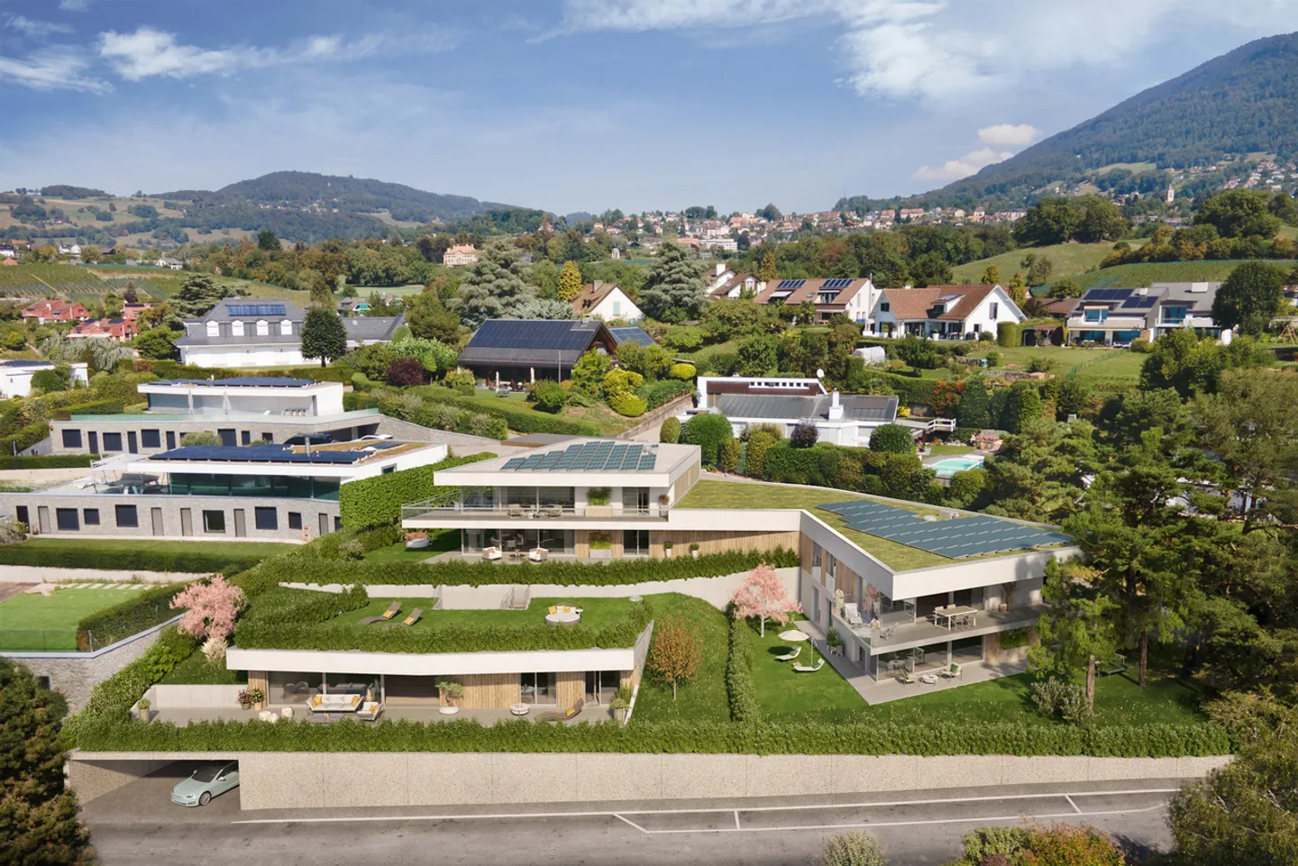Attique vue lac, projet neuf 100% autonome en consommation énergétique - Photo 6 sur 13