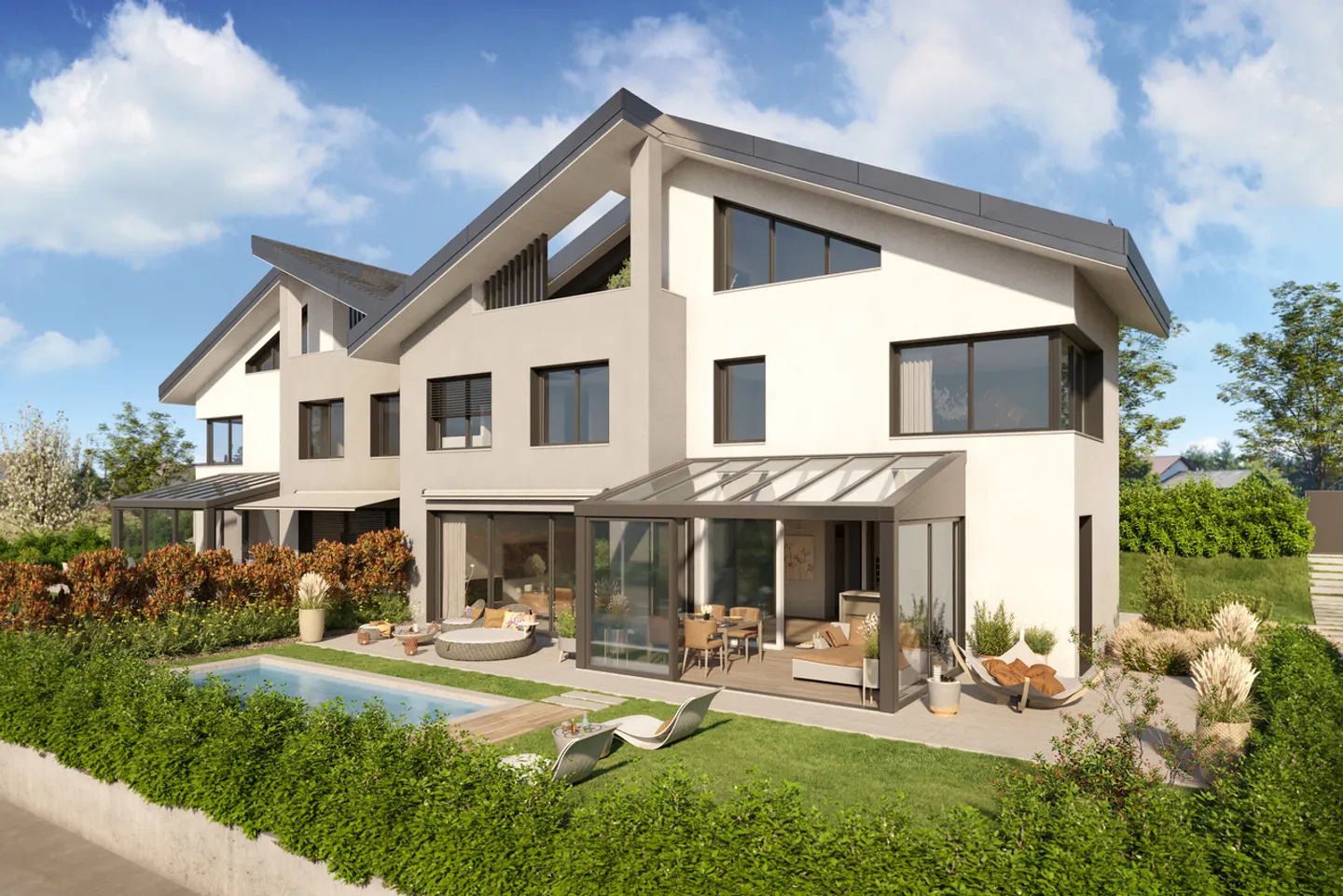 Phase 2 - Viane: große Minergie-Villen mit 7 Zimmern von hohem Standard - Foto 1 von 13