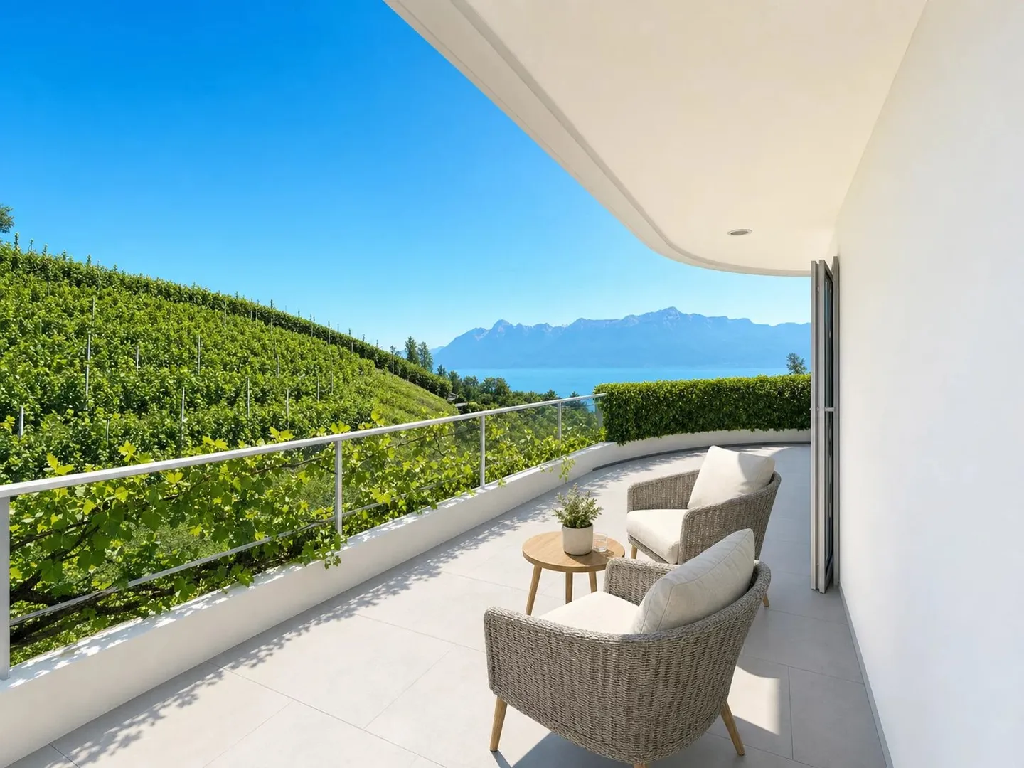 Appartement Charmant avec Vue sur le Lac - Photo 2 sur 7
