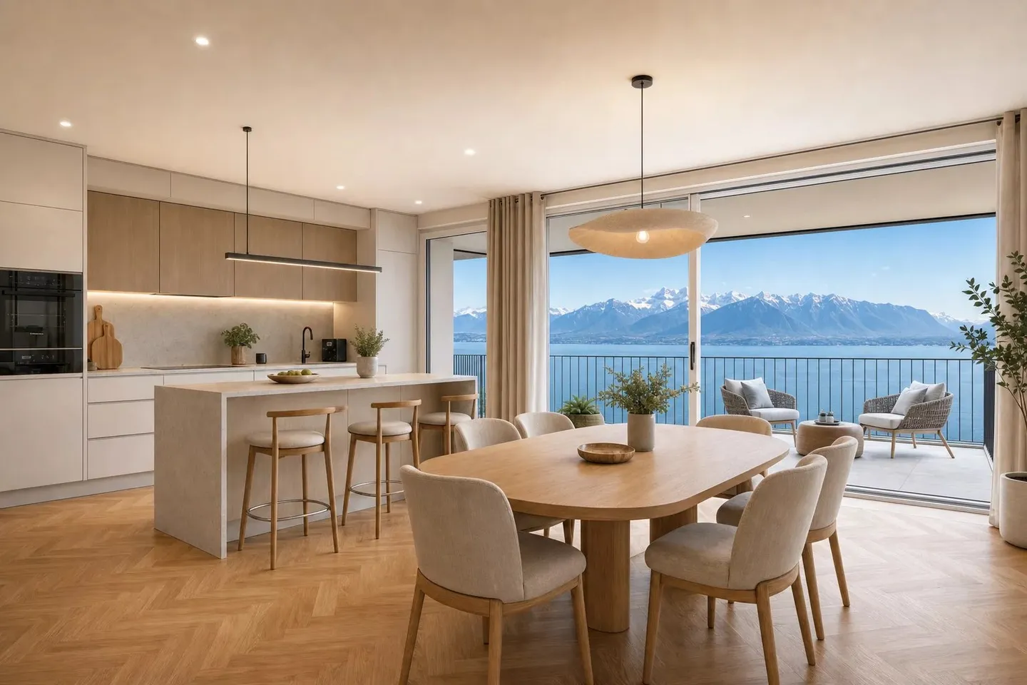 Appartement Charmant avec Vue sur le Lac - Photo 1 sur 7