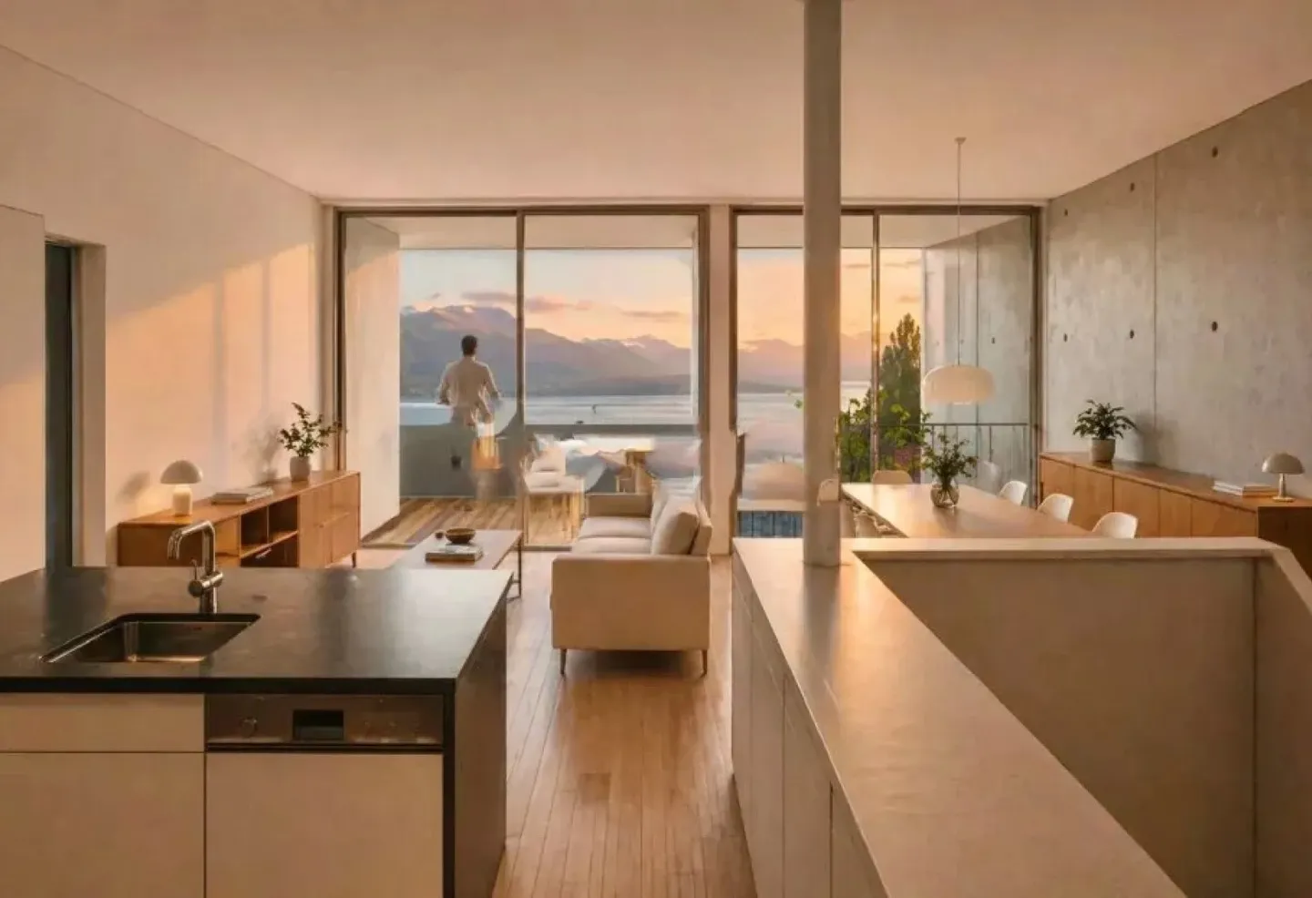 Superb modern duplex with garden and lake view - Photo 1 of 5