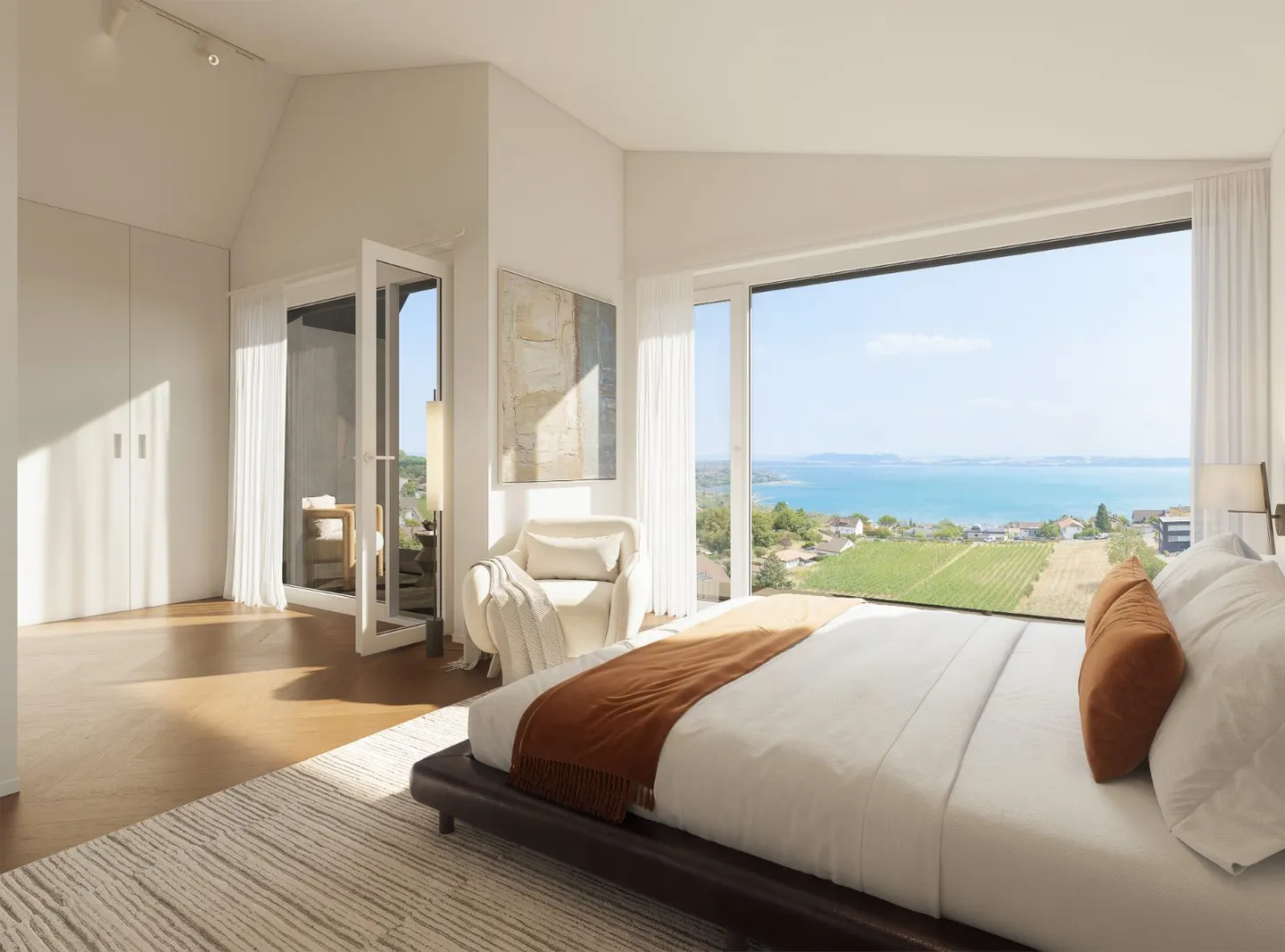 New 4.5-room villa with garden and lake view in Hauterive - Photo 6 of 8