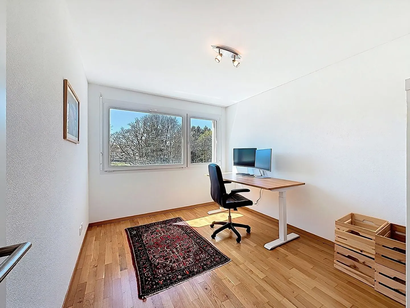 Heller Duplex mit 4,5 Zimmern, mit Südbalkon und freiem Blick - tolle Gelegenheit in Belfaux - Foto 9 von 13