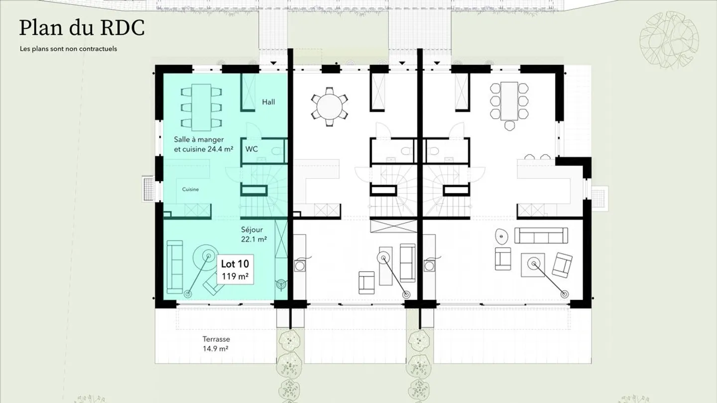 Promotion: 5-room villa on 2 floors with large garden - in Le Mouret - Photo 7 of 11