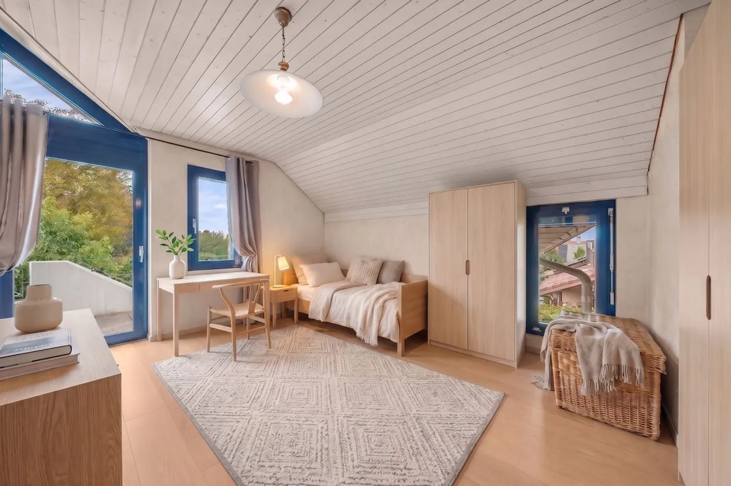 Villa individuelle de 6 pièces avec grand jardin arborisé et piscine   - à Payerne - Foto 10 von 13