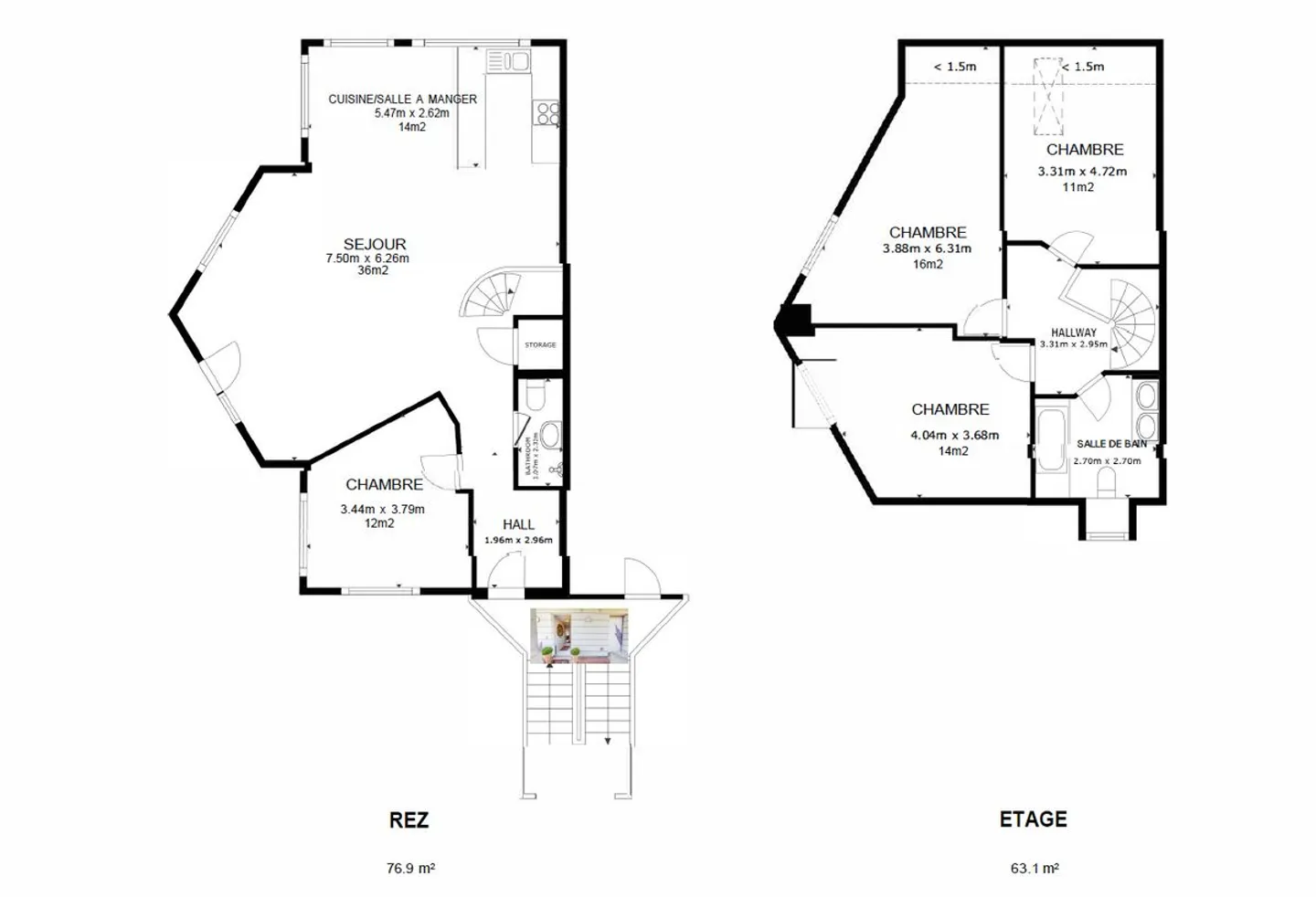 Vivez grand! Duplex lumineux 5,5 pièces avec vaste terrasse à Matran - Photo 11 sur 11