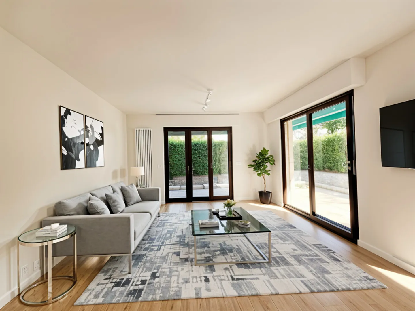 Gartenwohnung, Corsier Zentrum, Magnificent 5-Zimmer voll renoviert - Foto 1 von 11