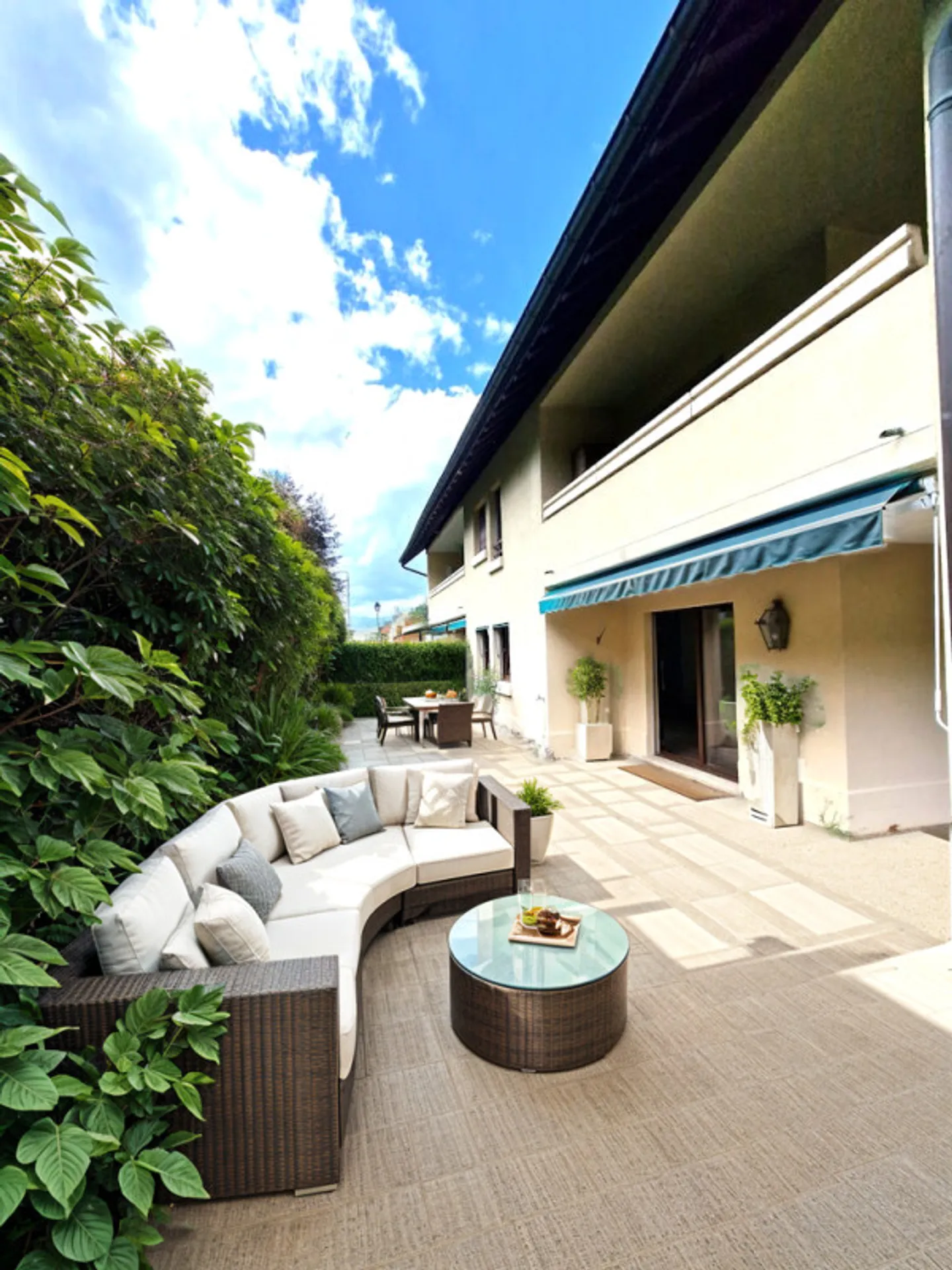 Gartenwohnung, Corsier Zentrum, Magnificent 5-Zimmer voll renoviert - Foto 8 von 11