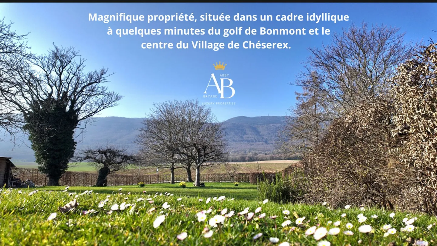 La prestigieuse et authentique propriété familiale à 5 minutes de Nyon - Foto 1 di 7