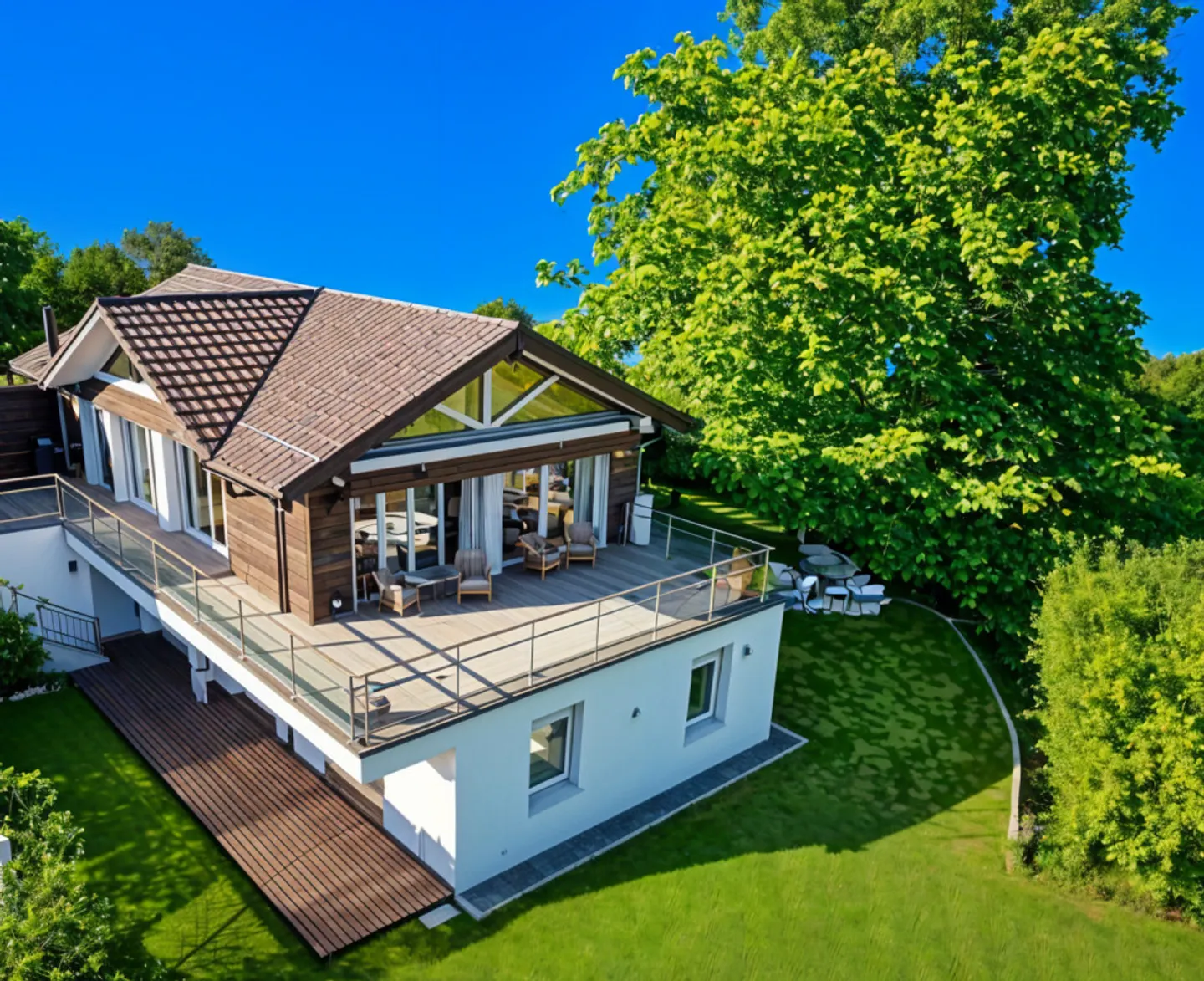 Villa contemporaine avec vue sur le lac - Photo 12 sur 13