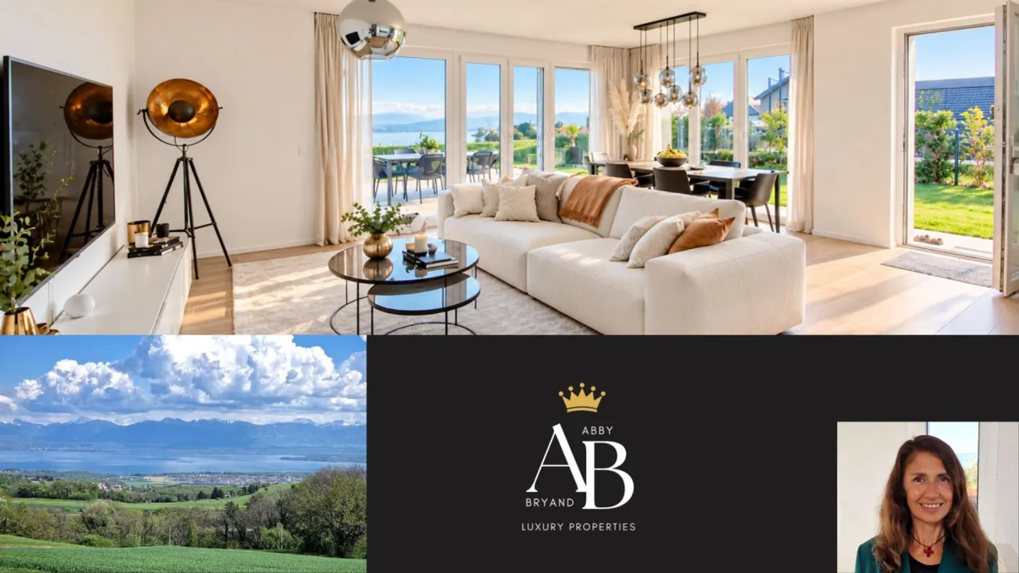 Exclusive - Panoramic view of the lake and mountains, terrace and garden - Photo 1 of 8