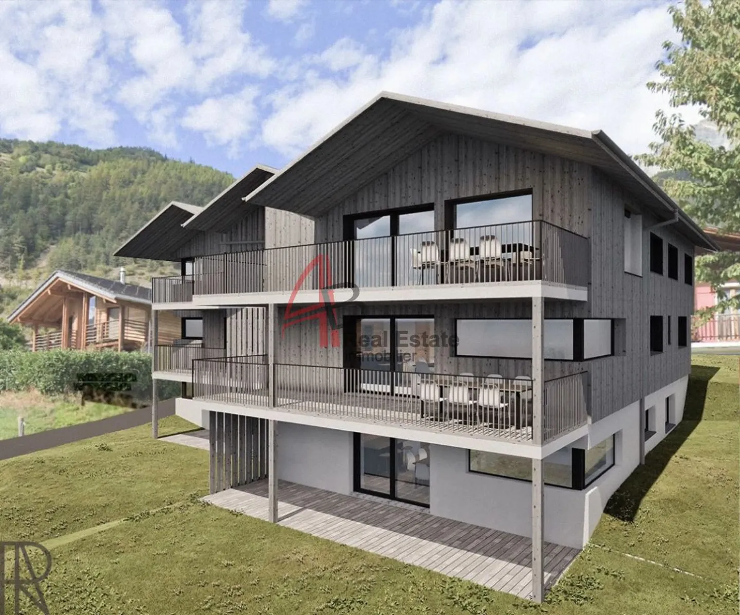 VAL DE BAGNES (Cries) Nuovo appartamento 3.5 locali con giardino - Foto 7 di 9