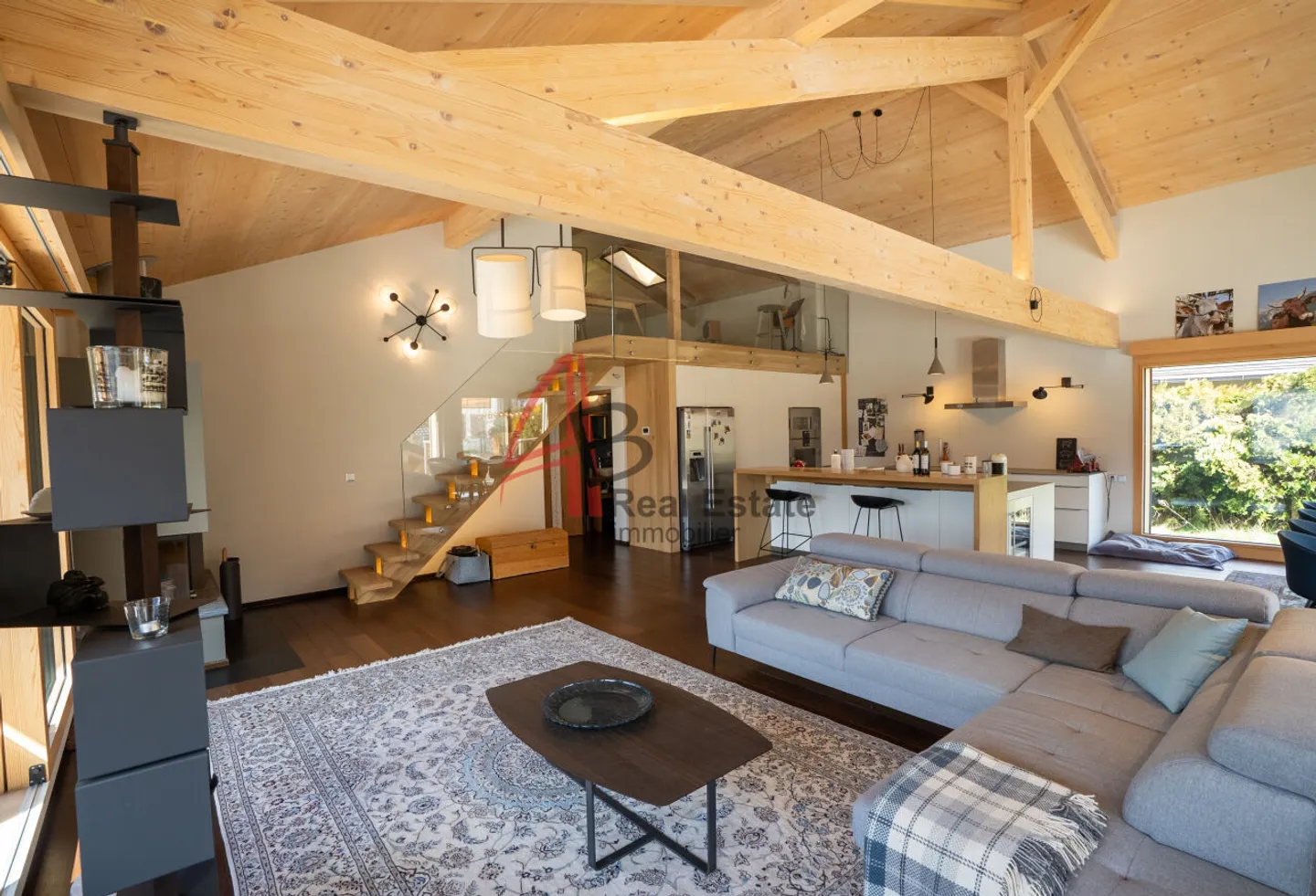 VOLLÈGES (Val de Bagnes) proche de VERBIER Magnifique villa contemporaine avec piscine et vue panoramique  - Photo 2 of 12