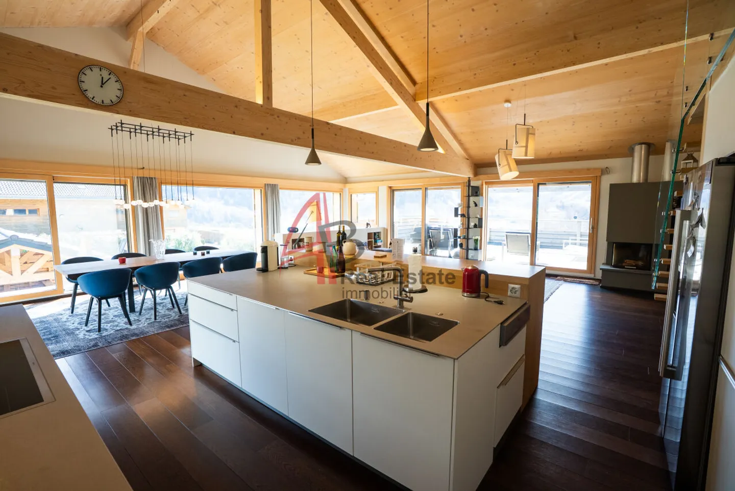 VOLLÈGES (Val de Bagnes) proche de VERBIER Magnifique villa contemporaine avec piscine et vue panoramique  - Photo 3 of 12