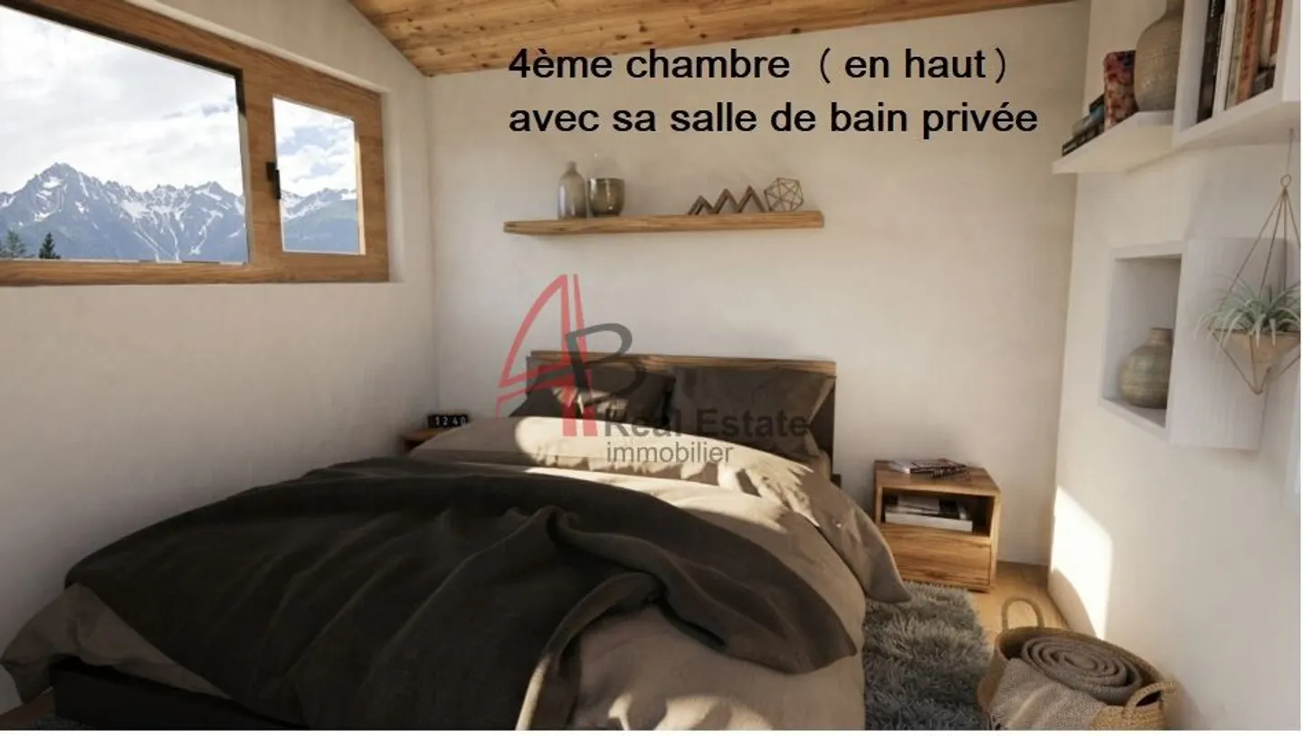 Villa contemporaine de 5,5 pièces - 4 chambres, cave extérieure, forêt privée et vue panoramique - Chemin-Dessus (Val de Bagnes) - Foto 8 di 13