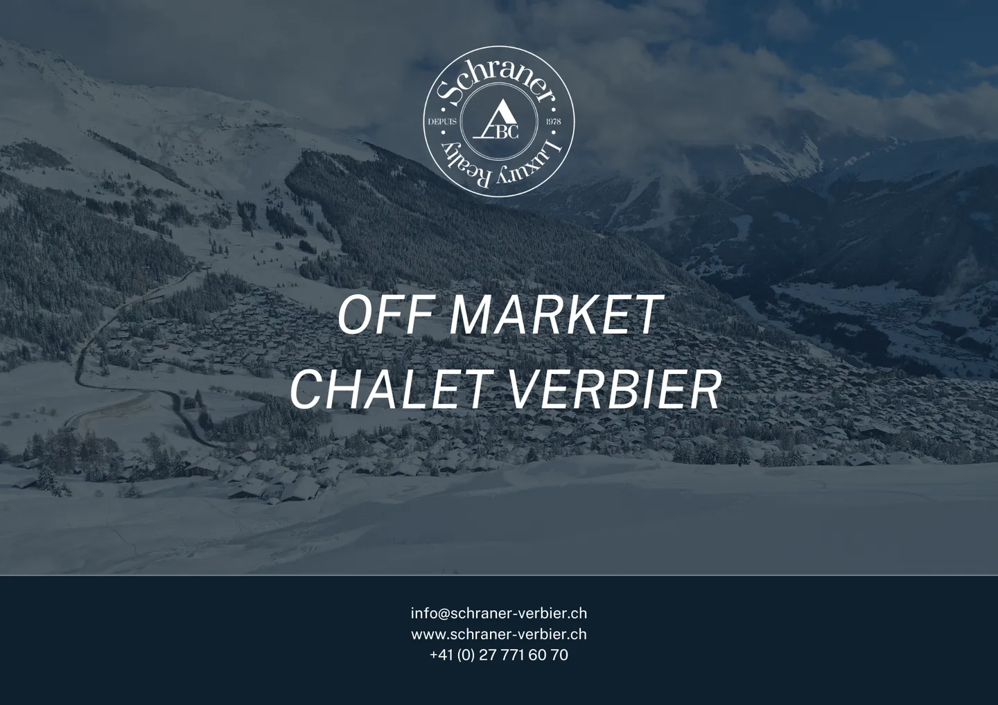 Off-Market - Chalet à vendre à Verbier - Foto 1 di 1
