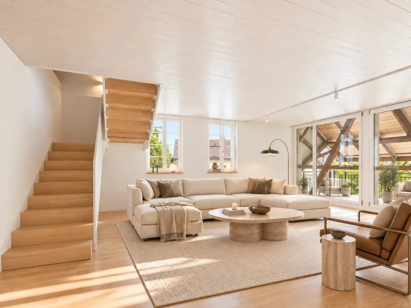 2-Zimmer-Maisonette mit Balkon und Seesicht in Thalwil mieten - Foto 1 di 13