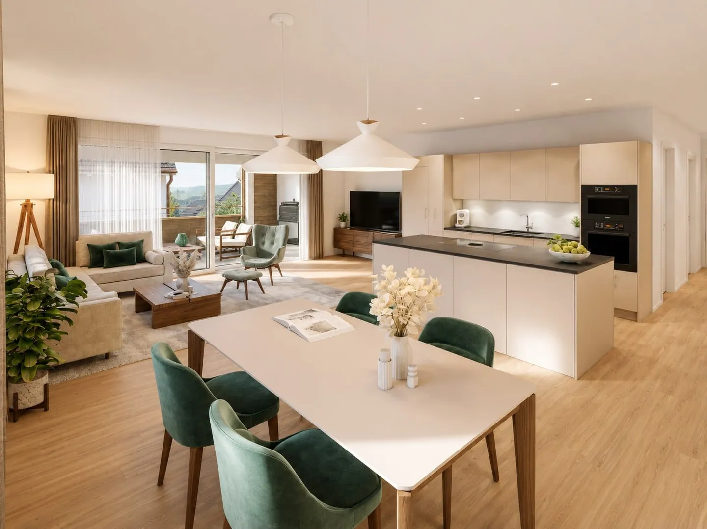 Maisonette de 4,5 pièces avec galerie et balcon - Photo 6 sur 10