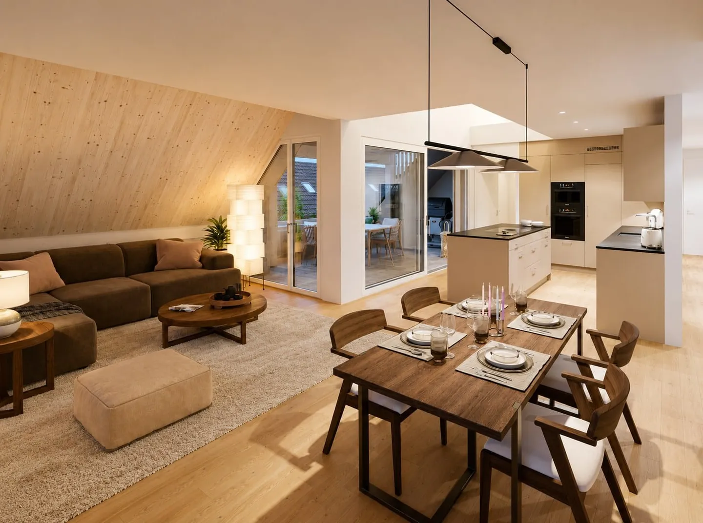 Maisonette de 4,5 pièces avec galerie et balcon - Photo 3 sur 10