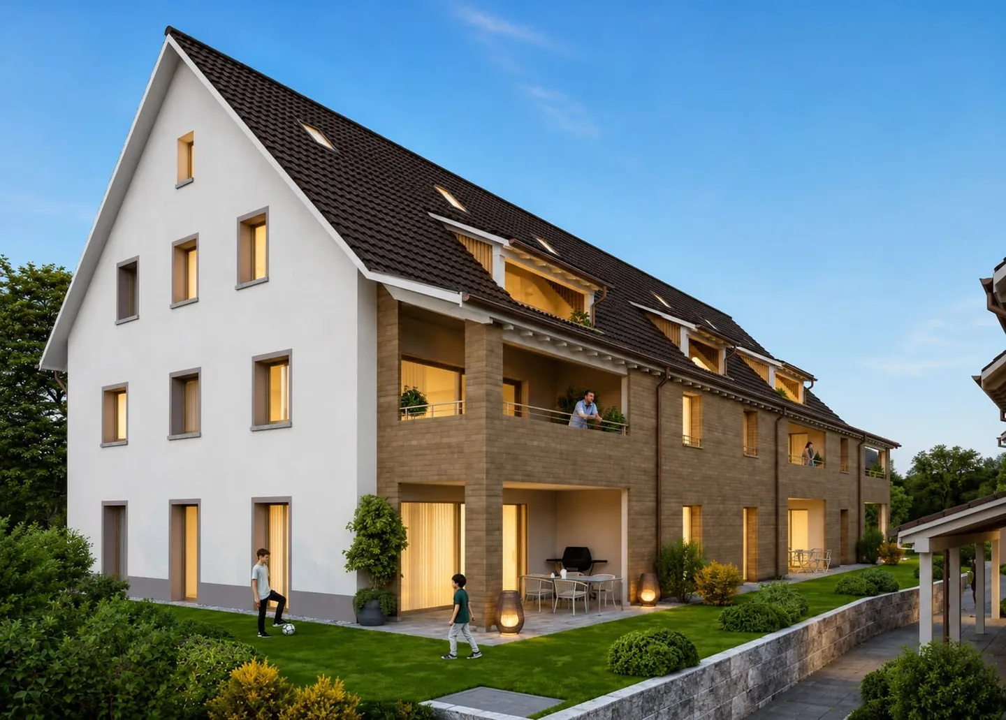 Maisonette de 4,5 pièces avec galerie et balcon - Photo 1 sur 10