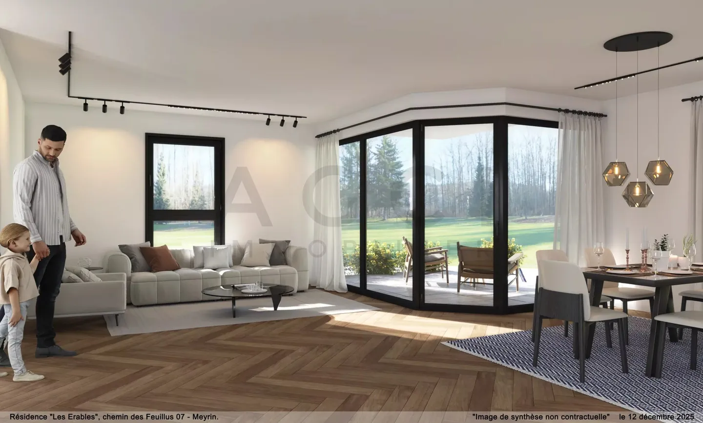 Residenz Les Érables - Lot 2.02 - 5 Zimmer mit Garten in Meyrin - Foto 1 von 4