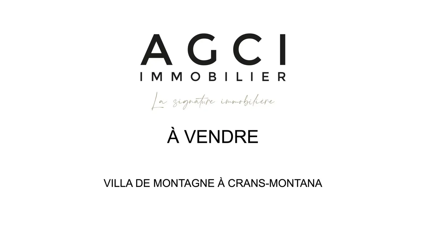 Außergewöhnliche Villa zwei Minuten vom Zentrum von Crans-Montana - Foto 1 von 1