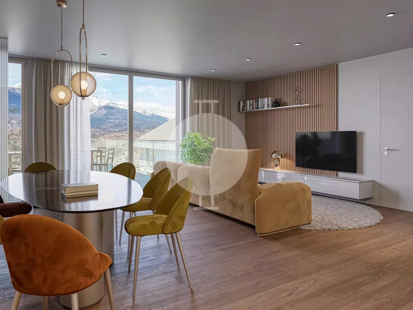Appartement neuf 2.5 pièces – Vue panoramique à Turin (Salins) - Photo 1 sur 6