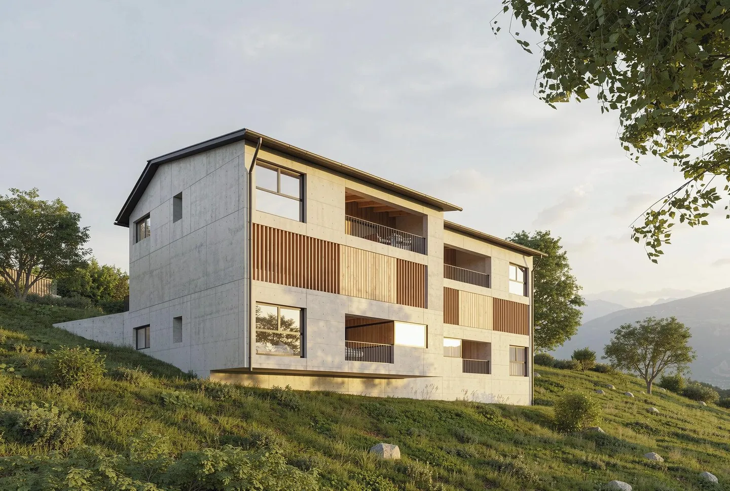 Außergewöhnliche 4,5-Zimmer-Penthouse in Ayent mit Panoramablick - Foto 5 von 6