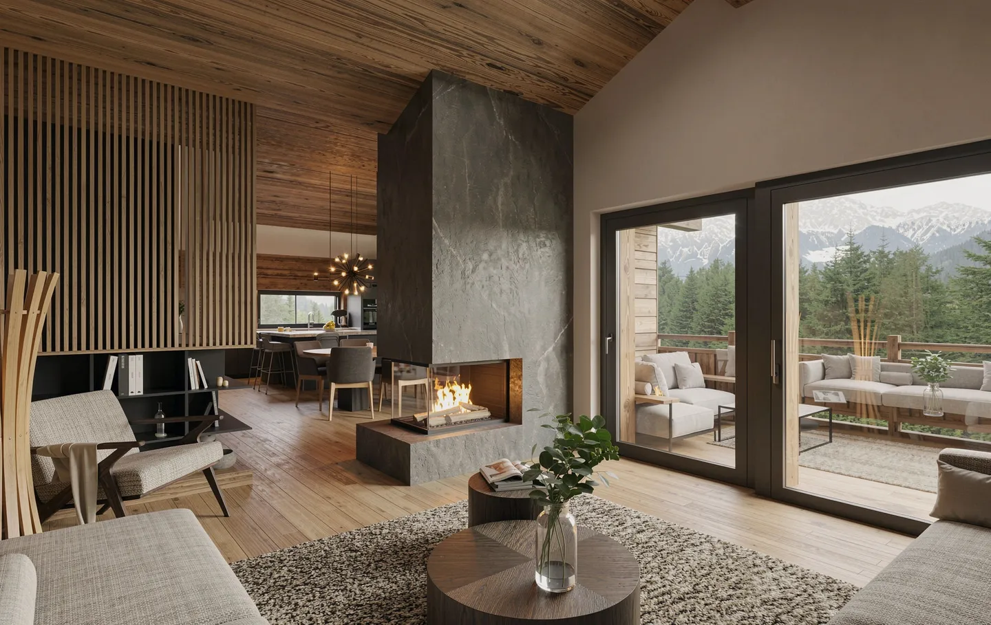 Im Zentrum von Crans-Montana, 6,5-Zimmer-Chalet mit hohem Standard - Foto 2 von 13