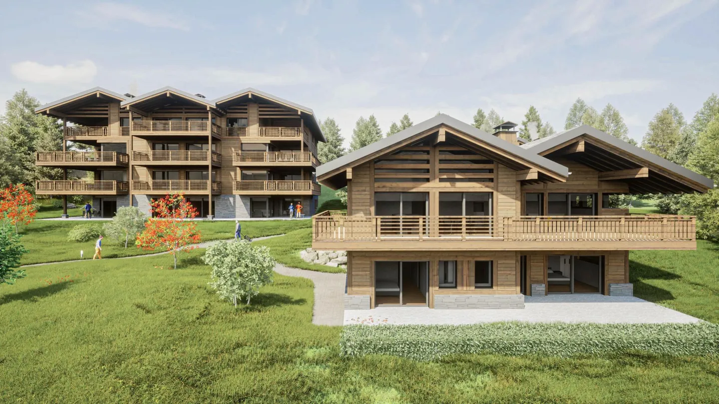 Au Centre de Crans-Montana, Chalet de 6,5 pièces de haut stantding - Photo 4 sur 12