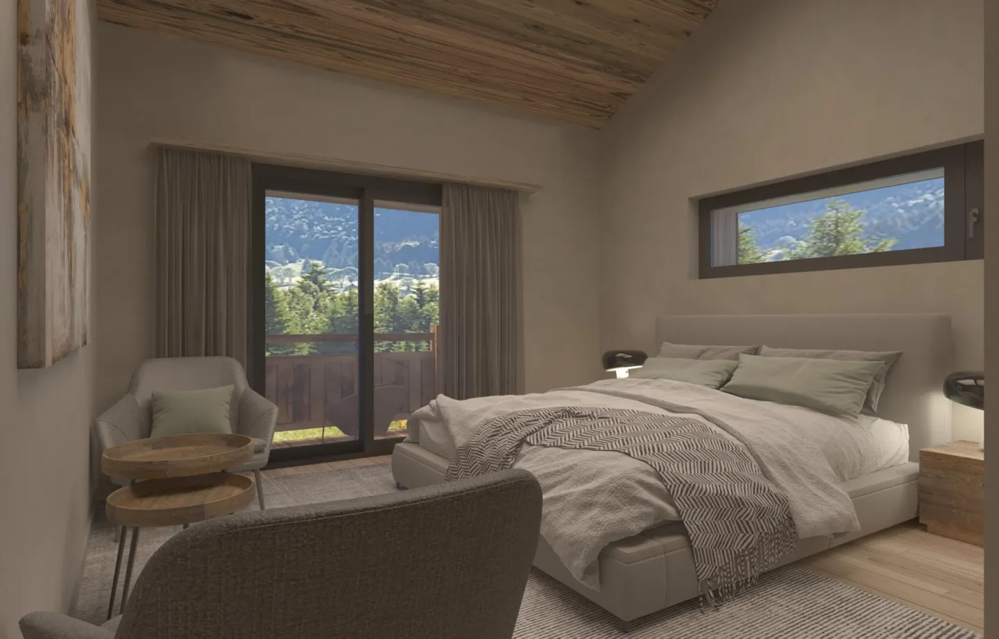 Au Centre de Crans-Montana, Chalet de 6,5 pièces de haut stantding - Photo 5 sur 12