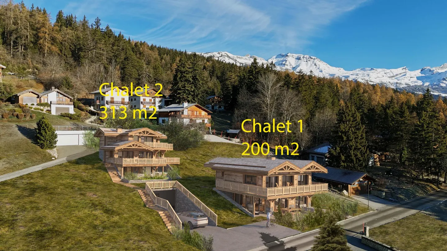 Lussuoso Chalet 4,5 locali a Crans-Montana su progetto (con autorizzazione alla costruzione) - Foto 3 di 10