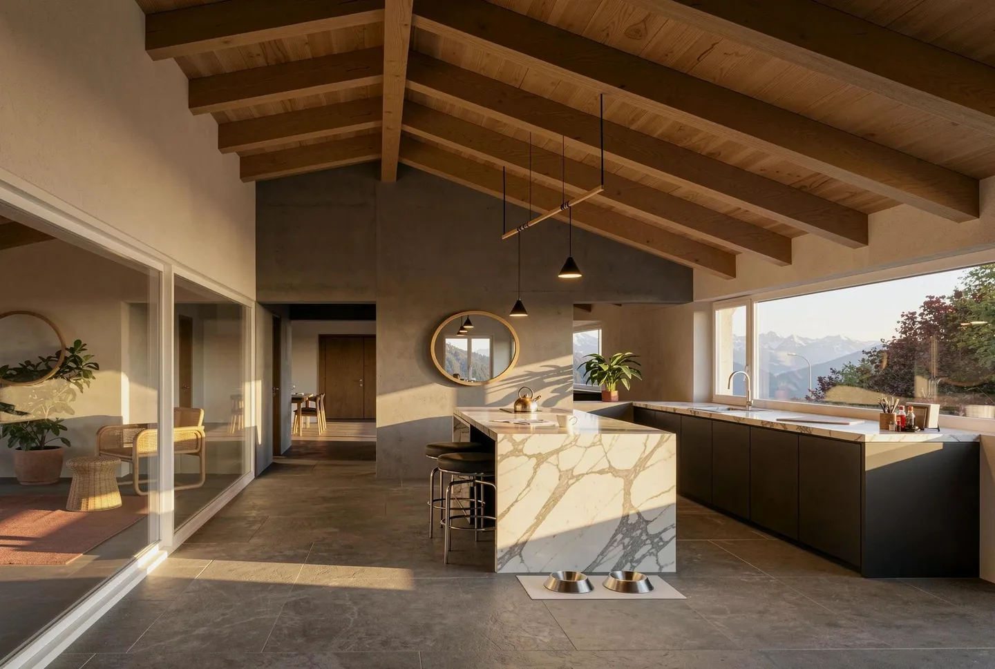 Außergewöhnliche 4,5-Zimmer-Penthouse in Ayent mit Panoramablick - Foto 1 von 6