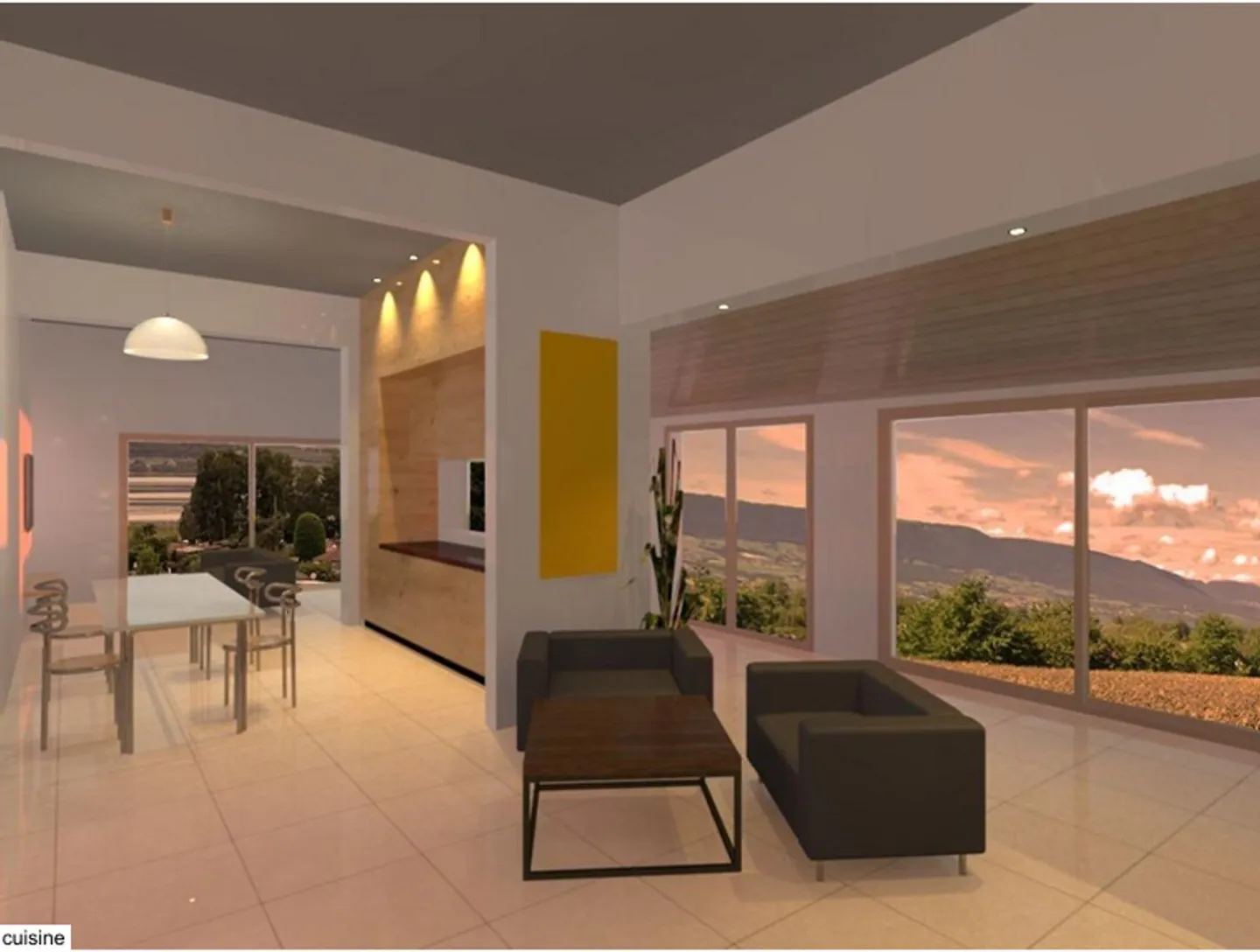 Großes Loft mit Garten, Blick auf den Neuenburgersee und großen Raum - Foto 1 von 6