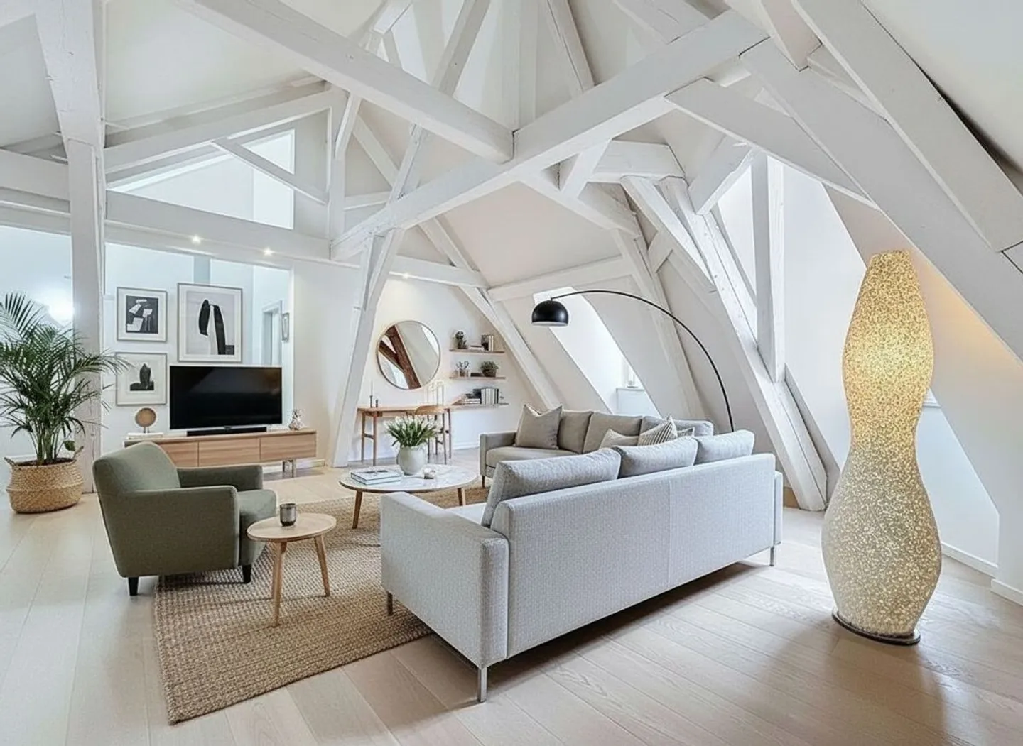 Duplex en attique à Allaman - Espace, lumière et couchers de soleil - Photo 2 sur 5