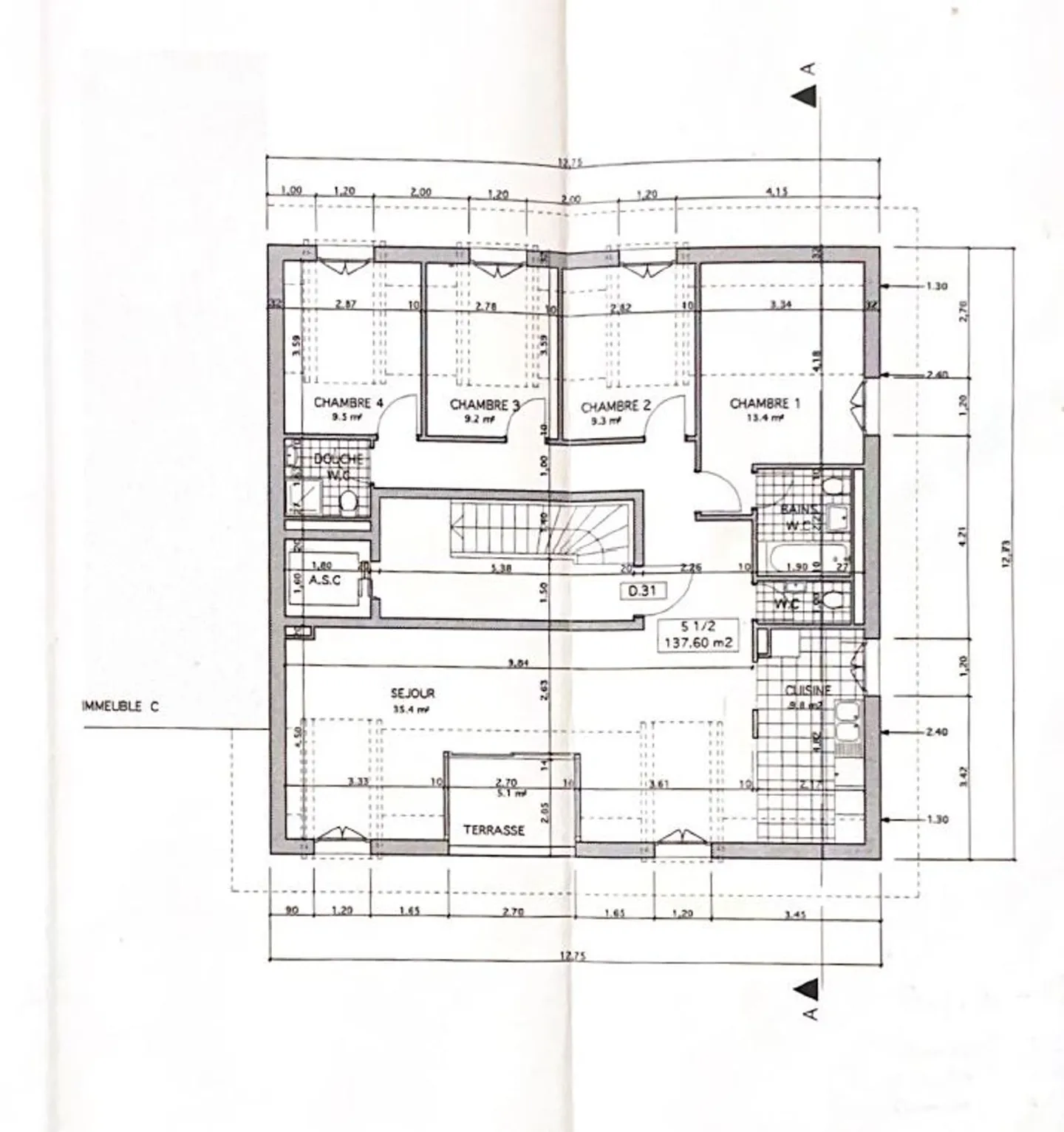 Familienwohnung mit Seeblick & Potenzial 5.5 Zimmer - Belmont-sur-Lausanne - Foto 13 von 13