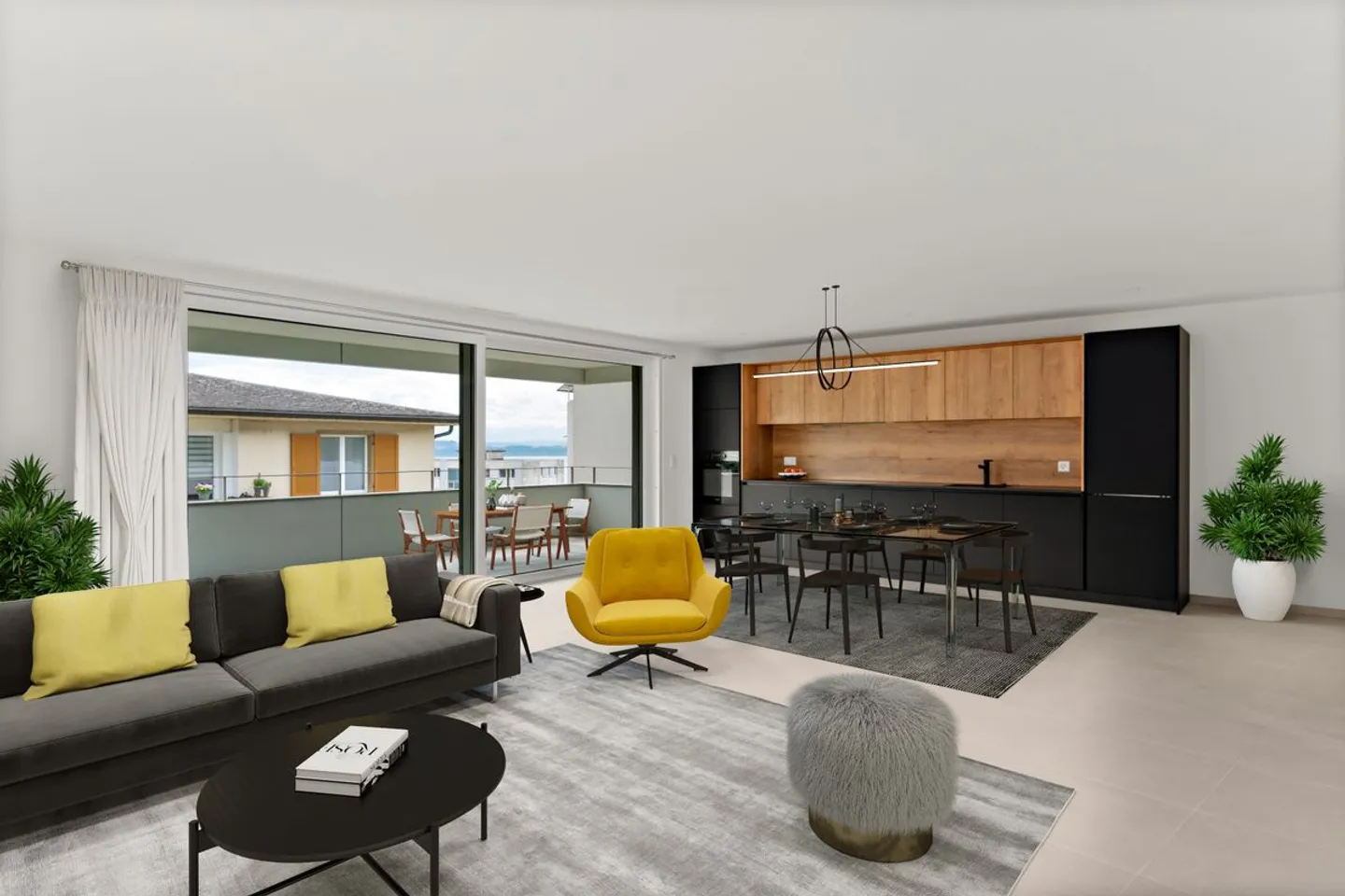 Neuchâtel - Superbo appartamento 3.5 locali Minergie-P con balcone e finiture di alta gamma Appartamento C - Foto 2 di 7