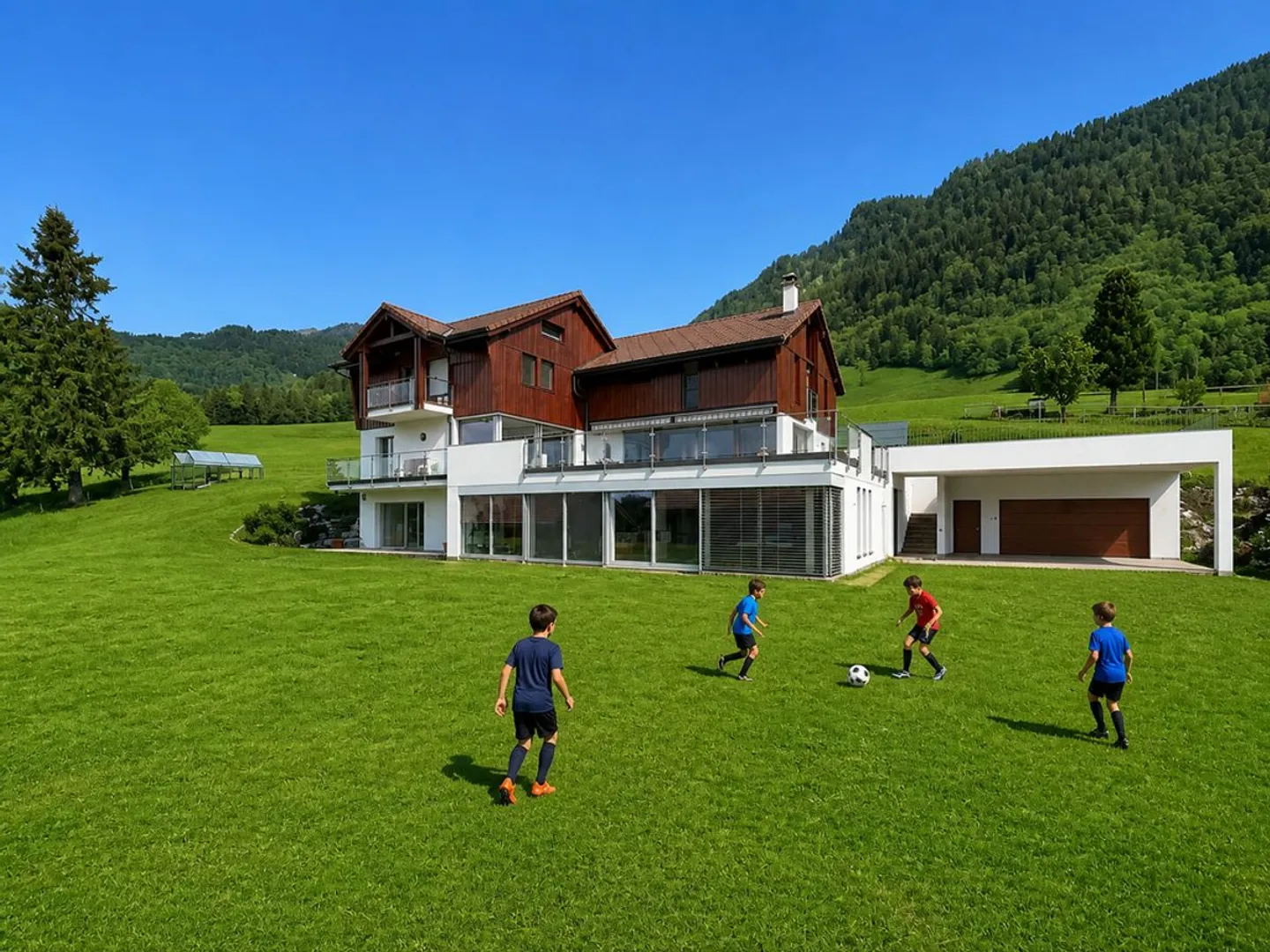 PROPRIÉTÉ D'EXCEPTION AVEC ESPACE WELLNESS PRIVATIF ET VUE PANORAMIQUE SUR LES PRÉALPES - Foto 1 di 13