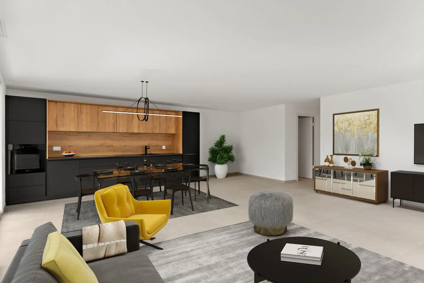 Neuchâtel - Superbo appartamento 3.5 locali Minergie-P con balcone e finiture di alta gamma appartamento E - Foto 2 di 7