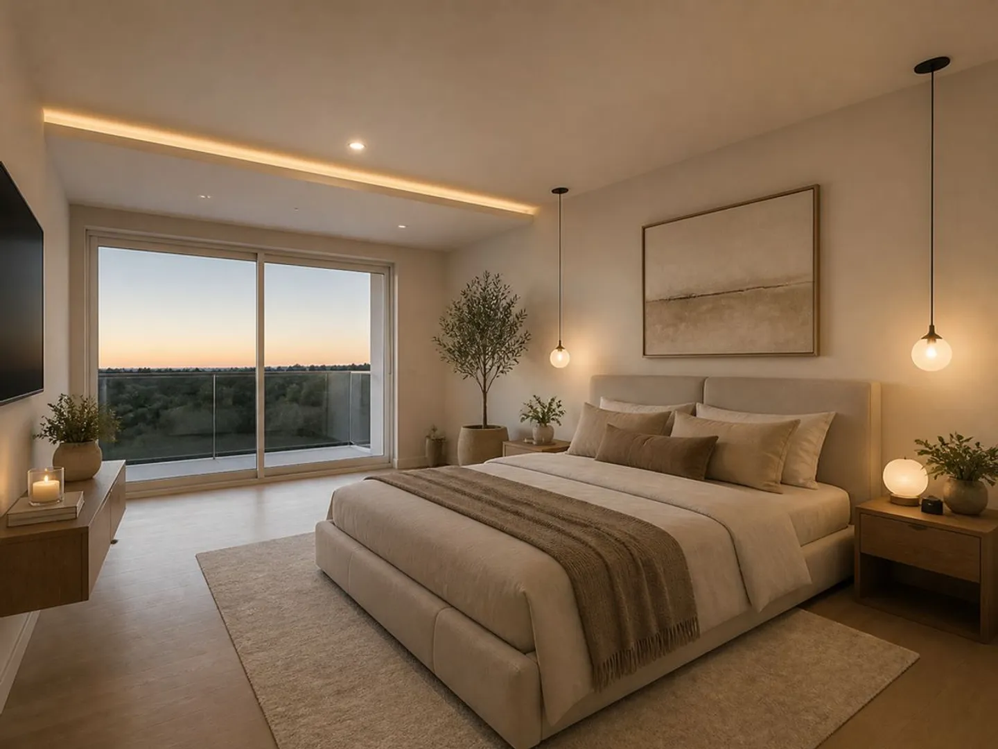 New 3.5-room apartment with panoramic lake view - Photo 4 of 5