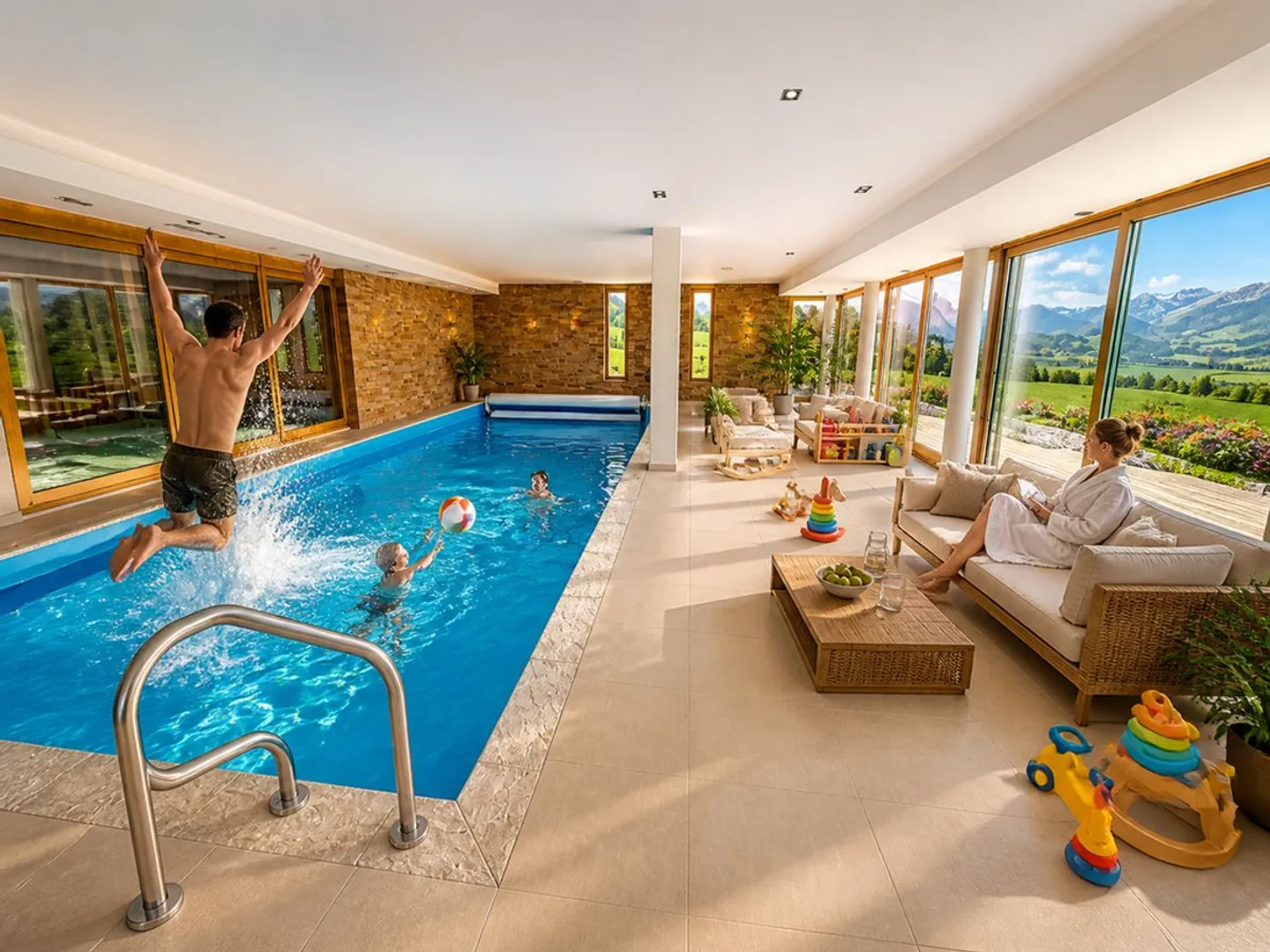 PROPRIÉTÉ D'EXCEPTION AVEC ESPACE WELLNESS PRIVATIF ET VUE PANORAMIQUE SUR LES PRÉALPES - Foto 7 di 13