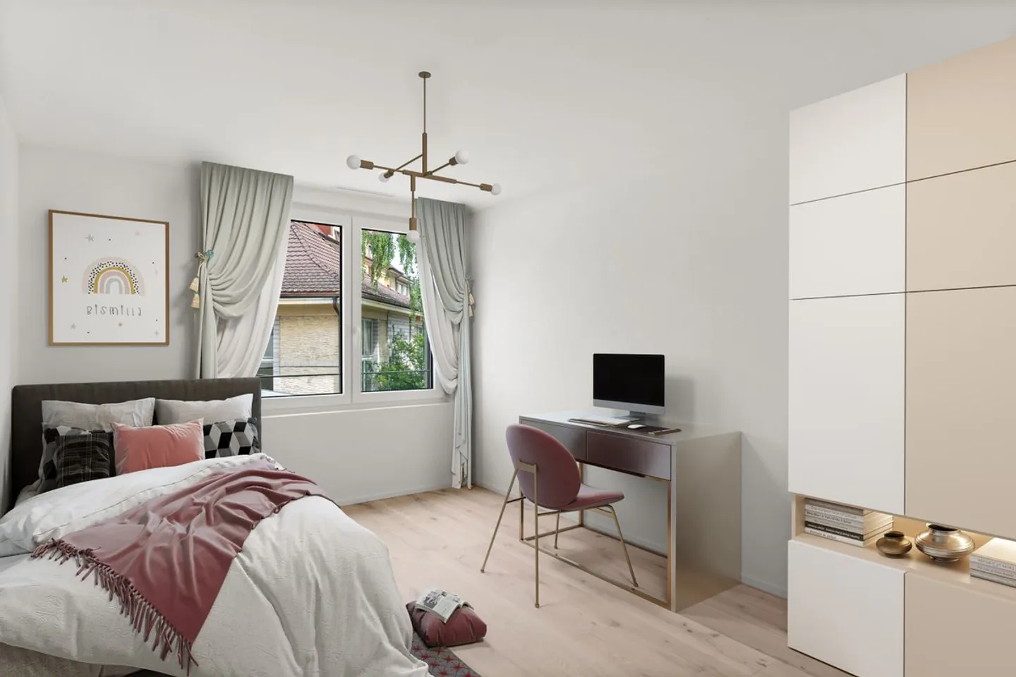 Neuchâtel - Superbo appartamento 3.5 locali Minergie-P con balcone e finiture di alta gamma appartamento E - Foto 6 di 7