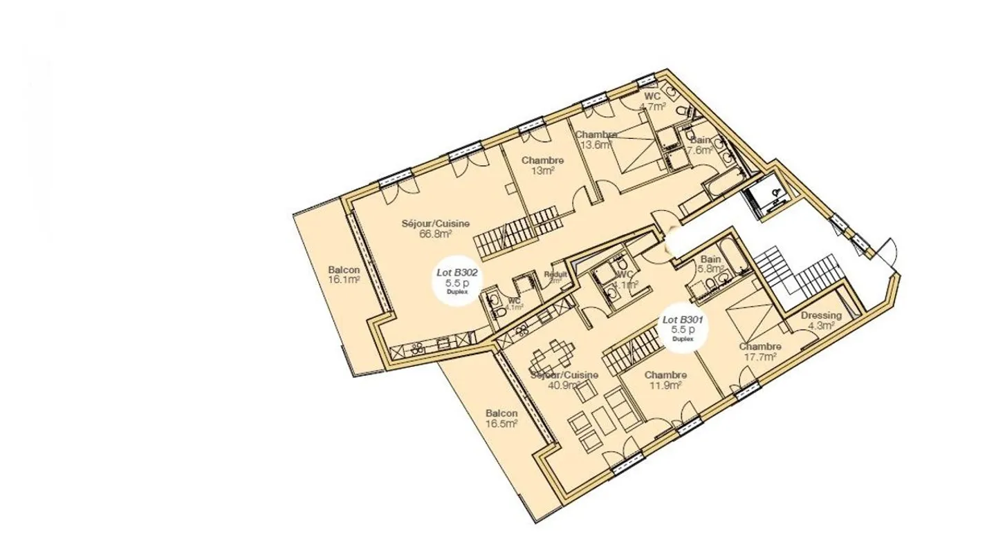 Prestigious new penthouse duplex of 5.5 rooms with breathtaking view of Lake Geneva - Photo 7 of 7