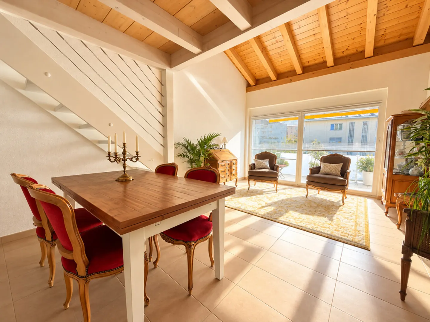MAGNIFICENT 2.5-ROOM PENTHOUSE WITH MEZZANINE AND LARGE BALCONY IN CHAMPLAN - Photo 1 of 9