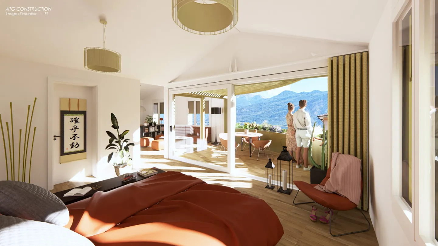 2.5 STANZE CON LOGGIA PANORAMICA - INSULA NEL CUORE DI FULLY! - Foto 2 di 6