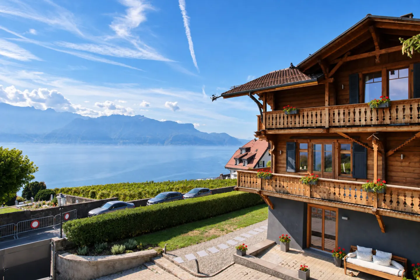 CHALET BERNARDINA – HISTORIC PROPERTY WITH PANORAMIC VIEW OF LAKE GENEVA - Photo 3 of 13