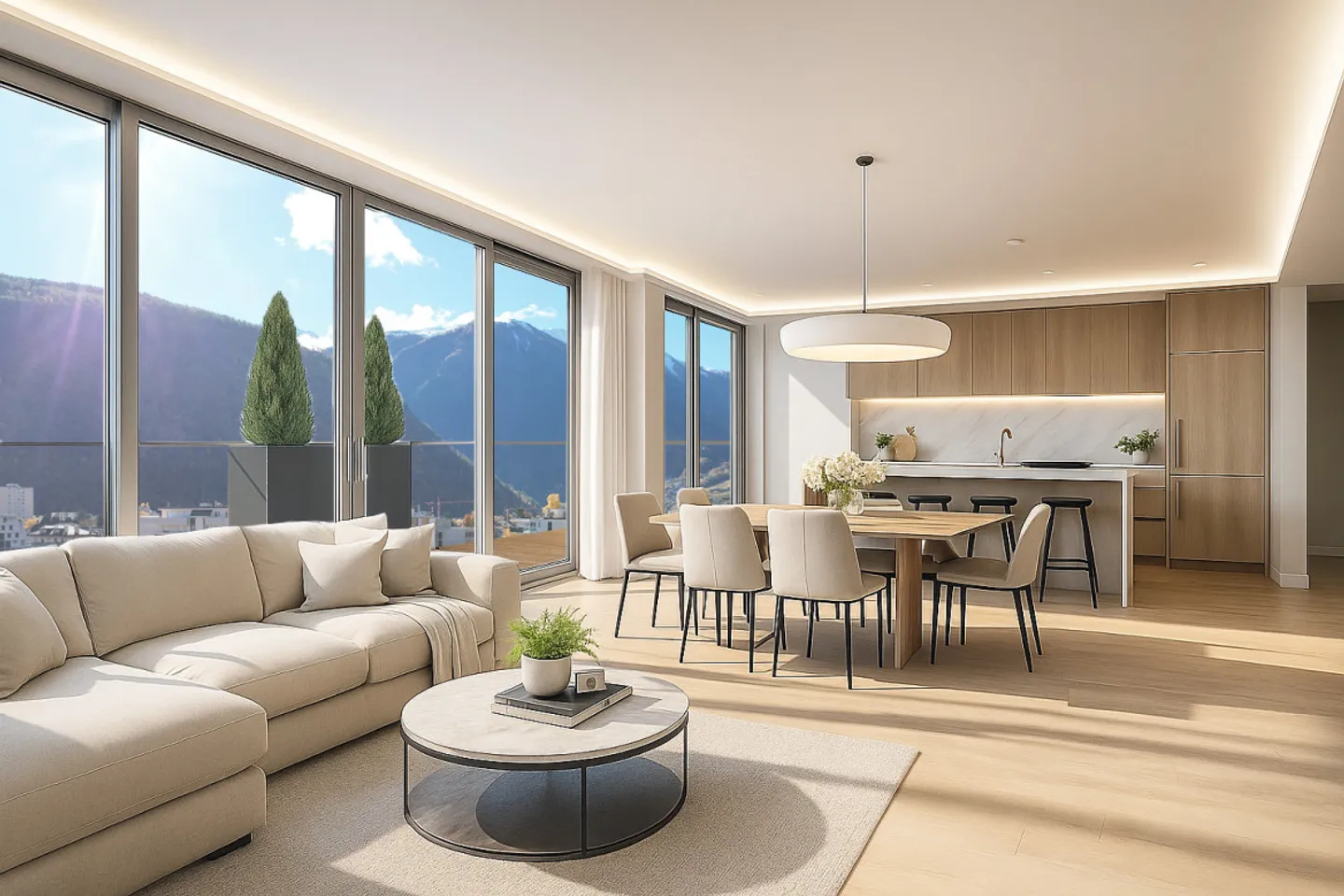 3.5P UNIQUE AU COEUR DE LA FUSION - LE JARDIN DES DRANSES - Photo 1 sur 4