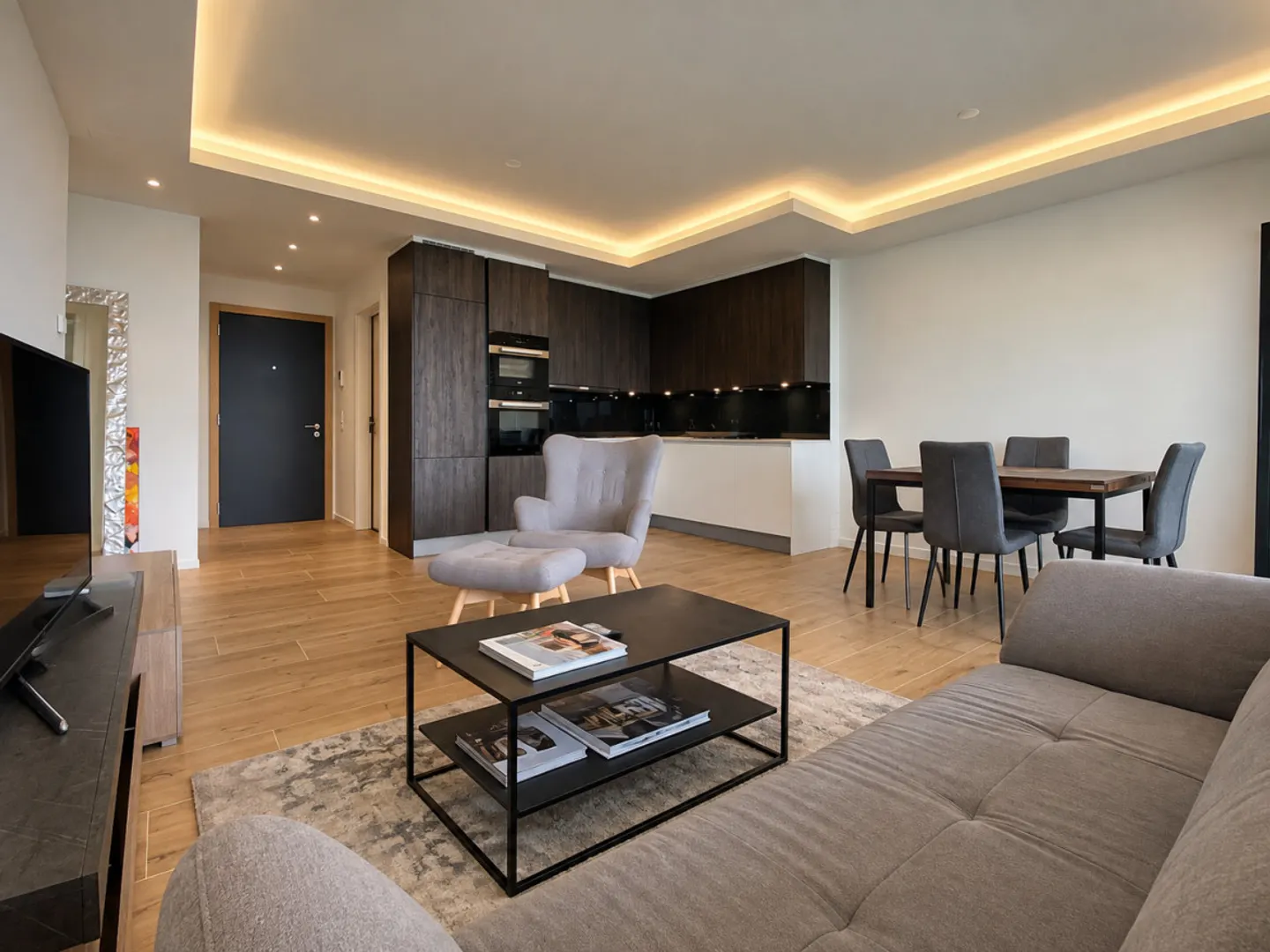 WOHNUNG MIT PANORAMABLICK AUF DEN GENFERSEE - MÖBLIERT VERKAUFT - Foto 4 von 6