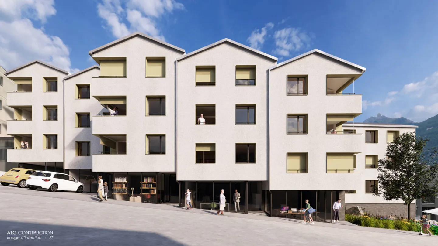 2.5 STANZE CON LOGGIA PANORAMICA - INSULA NEL CUORE DI FULLY! - Foto 4 di 6